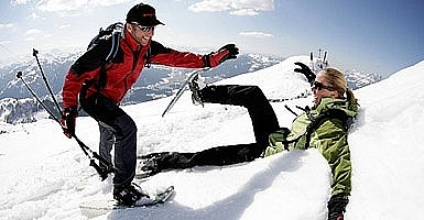 Snow Shoe Hike with exciting tobogganing trip