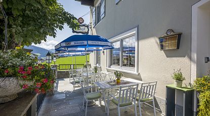 Gasthof Aschenwald Terrasse Sommer